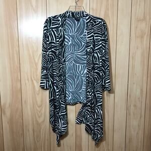 East 5th Zebra 3/4 Sleeves Open Cardigan XL
